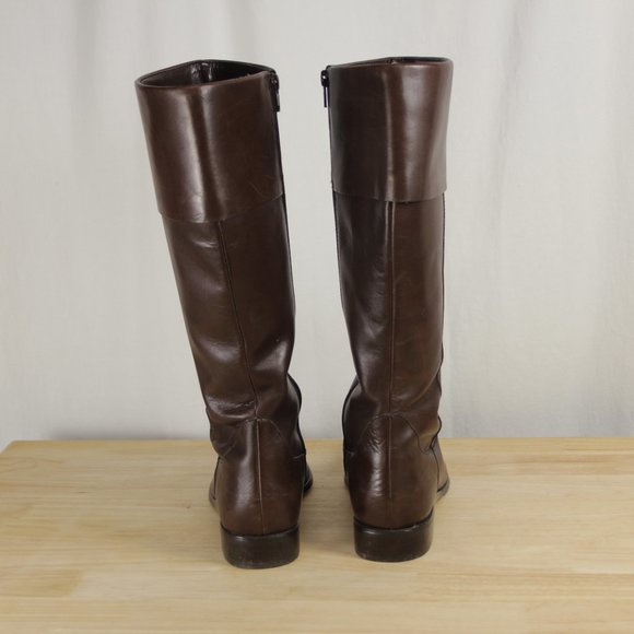 Anne Klein Maemmie Leather Riding Boots 7.5 - Picture 4 of 13